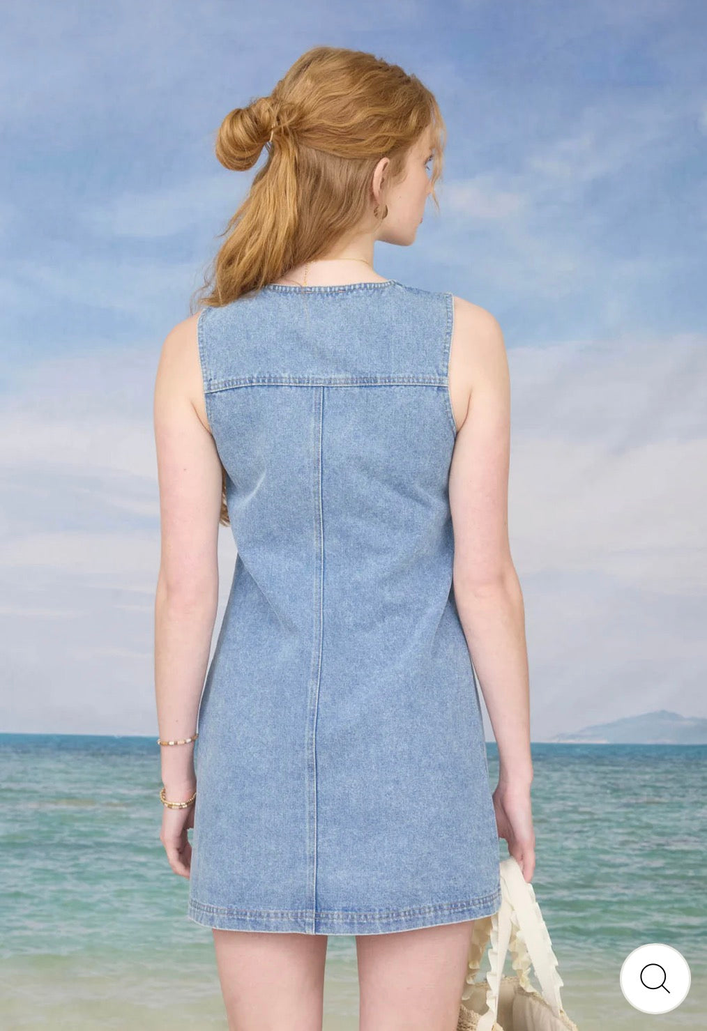 The Coastal Denim Mini Dress